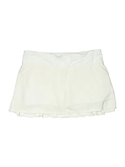 Pre-owned Lululemon Athletica Casual Skirt In White