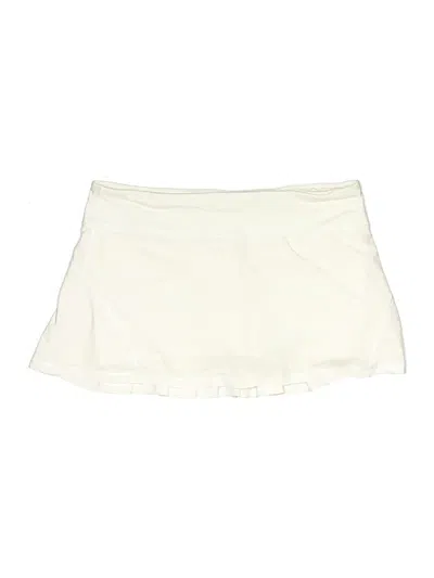 Pre-owned Lululemon Athletica Casual Skirt In White