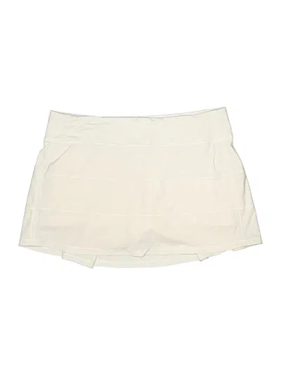 Pre-owned Lululemon Athletica Casual Skirt In White