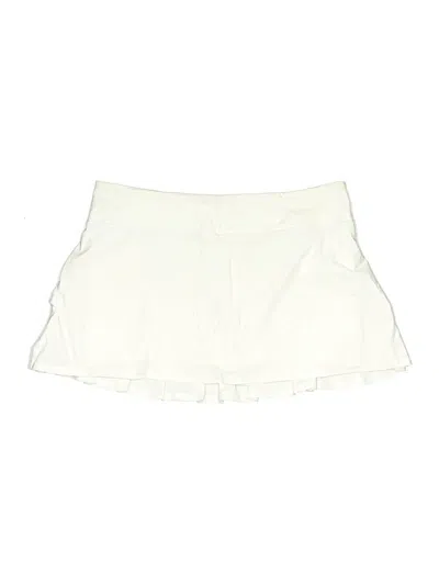 Pre-owned Lululemon Athletica Casual Skirt In White