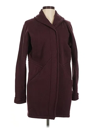 Pre-owned Lululemon Athletica Coat In Burgundy