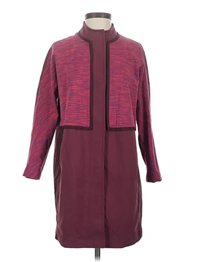 Pre-owned Lululemon Athletica Coat In Burgundy