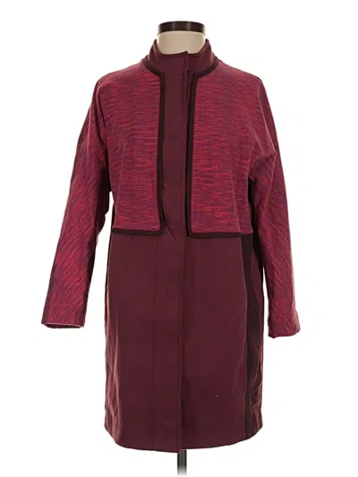 Pre-owned Lululemon Athletica Coat In Burgundy