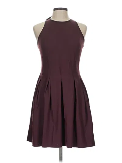 Pre-owned Lululemon Athletica Cocktail Dress In Burgundy