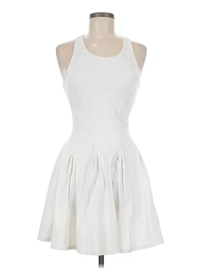 Pre-owned Lululemon Athletica Cocktail Dress In White