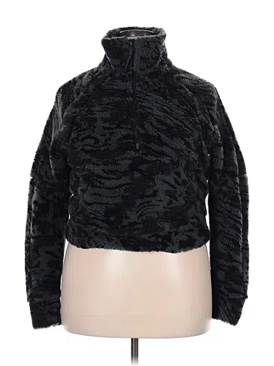 Pre-owned Lululemon Athletica Faux Fur Jacket In Black