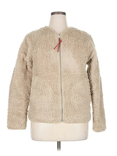 Pre-owned Lululemon Athletica Faux Fur Jacket In Brown