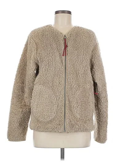Pre-owned Lululemon Athletica Faux Fur Jacket In Brown