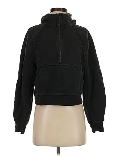 Pre-owned Lululemon Athletica Fleece Jacket In Black