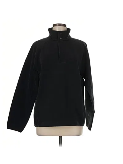 Pre-owned Lululemon Athletica Fleece Jacket In Black