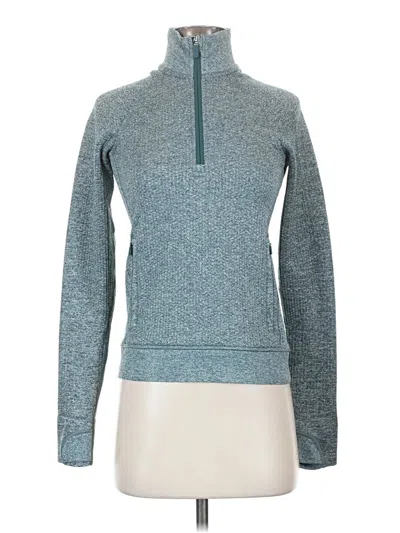 Pre-owned Lululemon Athletica Fleece Jacket In Blue