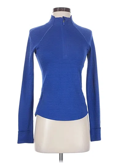 Pre-owned Lululemon Athletica Fleece Jacket In Blue