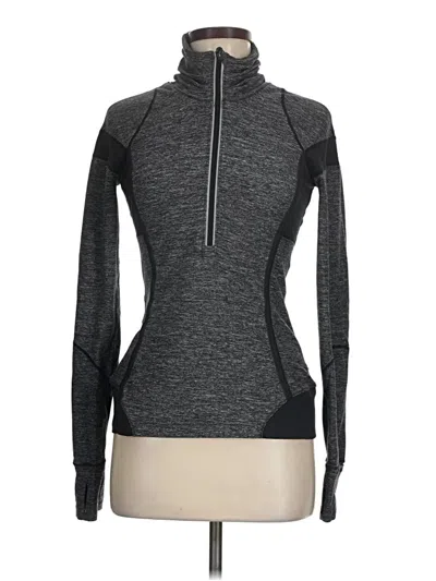 Pre-owned Lululemon Athletica Fleece Jacket In Gray
