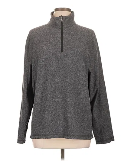 Pre-owned Lululemon Athletica Fleece Jacket In Gray