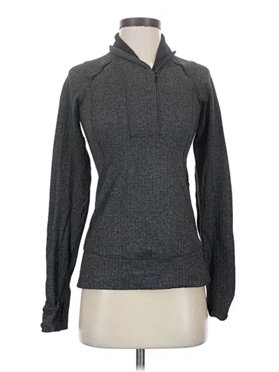 Pre-owned Lululemon Athletica Fleece Jacket In Gray