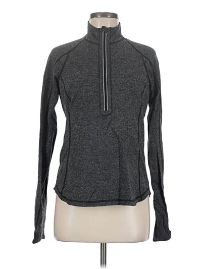 Pre-owned Lululemon Athletica Fleece Jacket In Gray