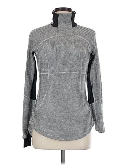 Pre-owned Lululemon Athletica Fleece Jacket In Gray