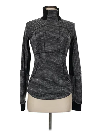 Pre-owned Lululemon Athletica Fleece Jacket In Gray