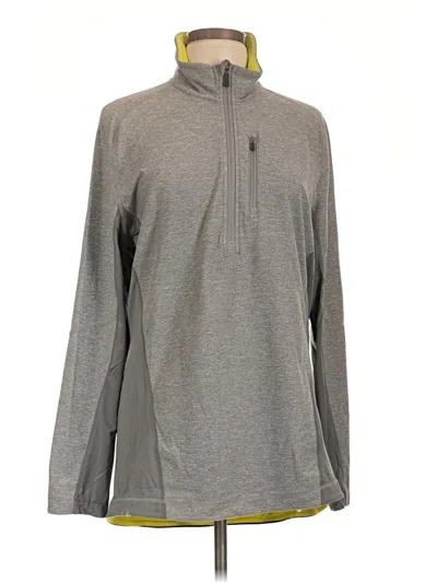 Pre-owned Lululemon Athletica Fleece Jacket In Gray