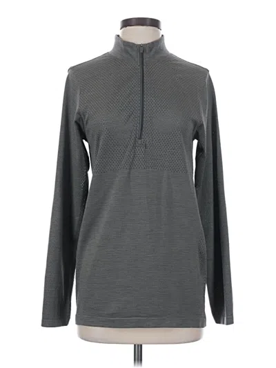 Pre-owned Lululemon Athletica Fleece Jacket In Gray