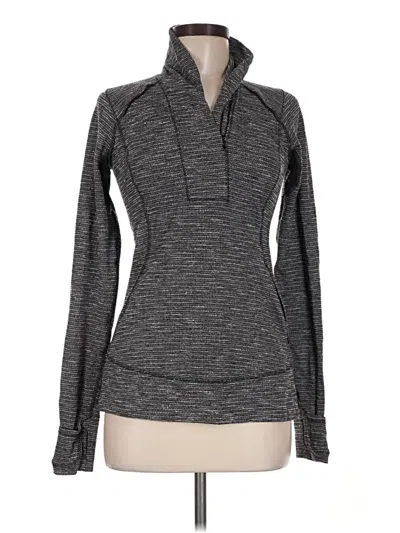 Pre-owned Lululemon Athletica Fleece Jacket In Gray