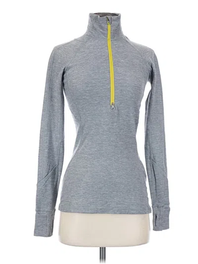 Pre-owned Lululemon Athletica Fleece Jacket In Gray