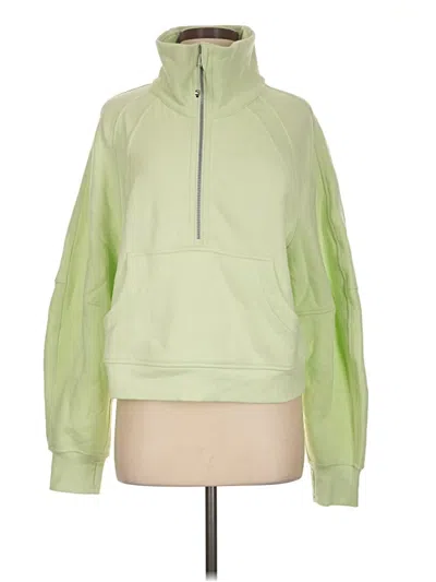 Pre-owned Lululemon Athletica Fleece Jacket In Green