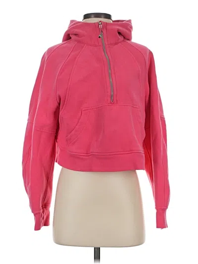 Pre-owned Lululemon Athletica Fleece Jacket In Pink