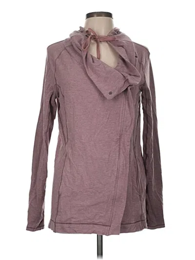 Pre-owned Lululemon Athletica Fleece Jacket In Purple