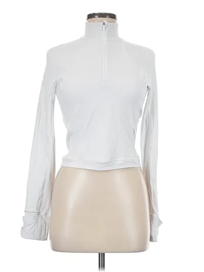 Pre-owned Lululemon Athletica Fleece Jacket In White