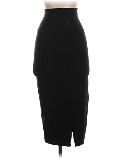 Pre-owned Lululemon Athletica Formal Skirt In Black