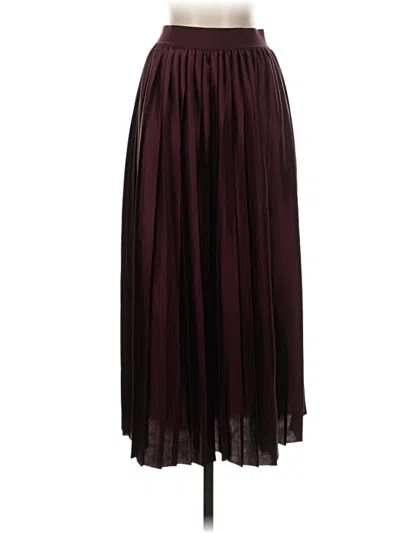 Pre-owned Lululemon Athletica Formal Skirt In Burgundy