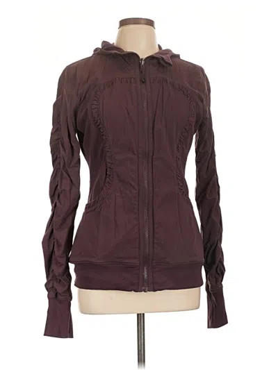 Pre-owned Lululemon Athletica Jacket In Burgundy