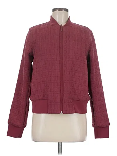 Pre-owned Lululemon Athletica Jacket In Burgundy