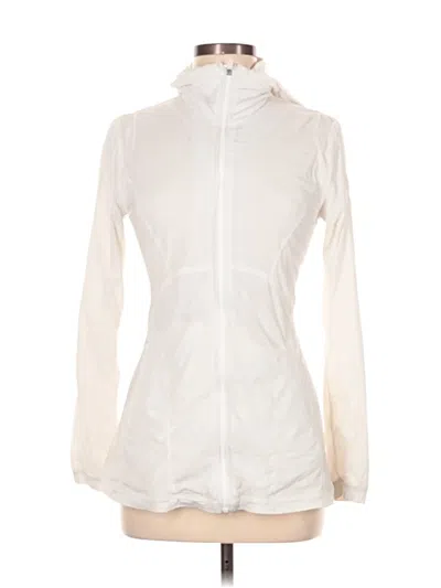 Pre-owned Lululemon Athletica Jacket In White