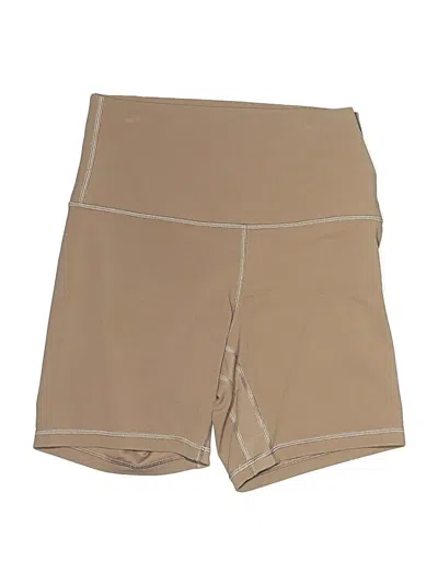 Pre-owned Lululemon Athletica Khaki Shorts In Tan