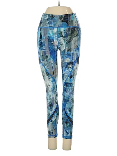 Pre-owned Lululemon Athletica Leggings In Blue