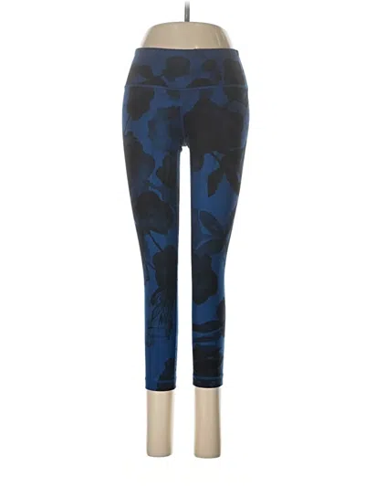 Pre-owned Lululemon Athletica Leggings In Blue