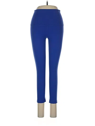 Pre-owned Lululemon Athletica Leggings In Blue