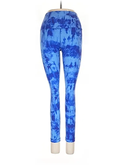 Pre-owned Lululemon Athletica Leggings In Blue
