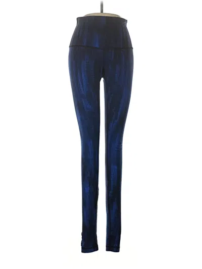 Pre-owned Lululemon Athletica Leggings In Blue