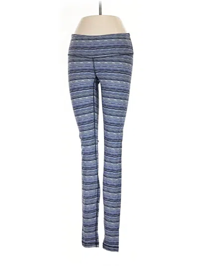 Pre-owned Lululemon Athletica Leggings In Blue