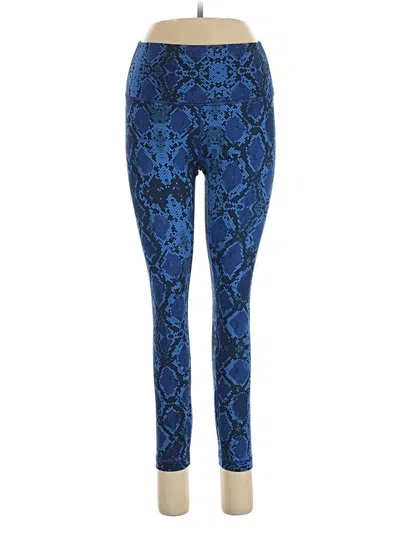 Pre-owned Lululemon Athletica Leggings In Blue