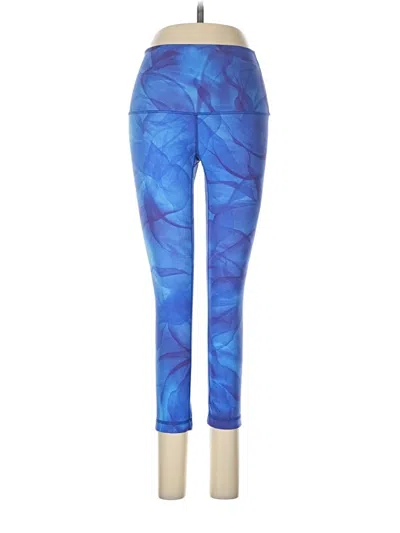 Pre-owned Lululemon Athletica Leggings In Blue