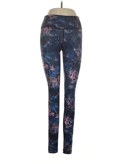 Pre-owned Lululemon Athletica Leggings In Blue