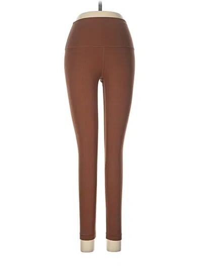 Pre-owned Lululemon Athletica Leggings In Brown
