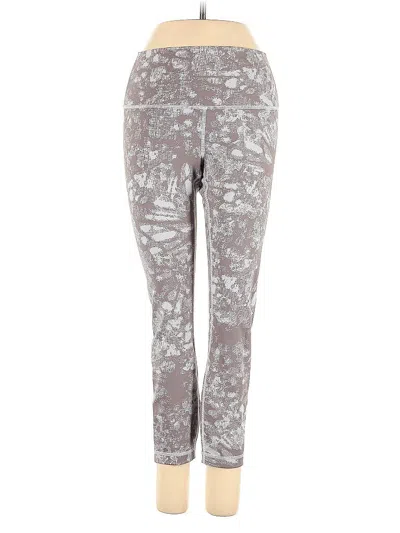 Pre-owned Lululemon Athletica Leggings In Gray