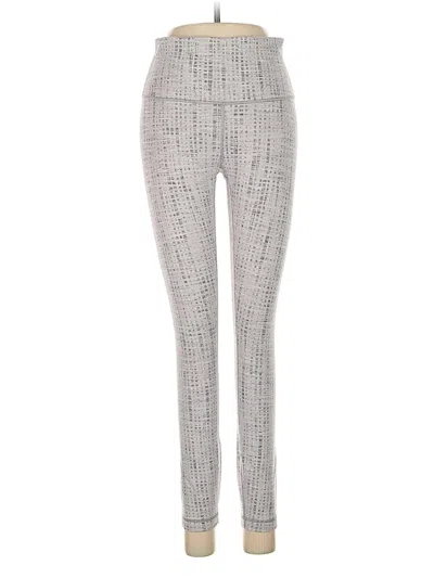 Pre-owned Lululemon Athletica Leggings In Gray