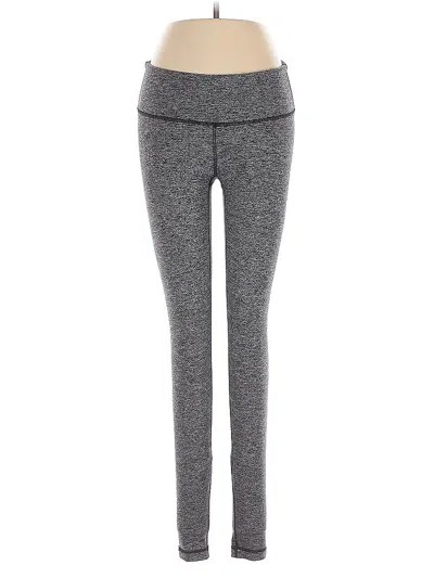 Pre-owned Lululemon Athletica Leggings In Gray