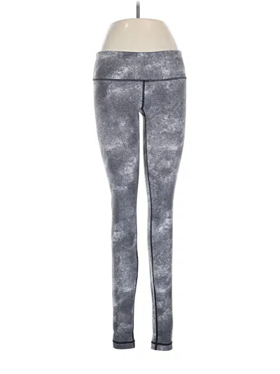 Pre-owned Lululemon Athletica Leggings In Gray